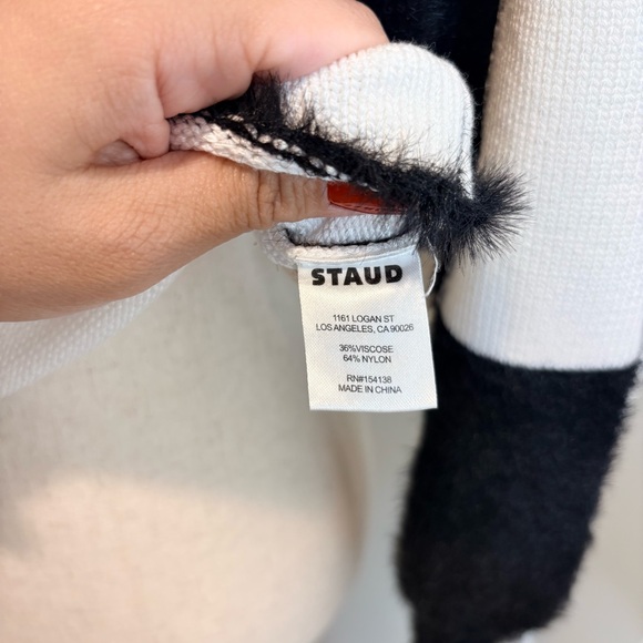 STAUD Benny Checkerboard Turtleneck Sweater - Picture 11 of 12